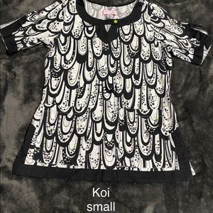 Koi small scrub top
